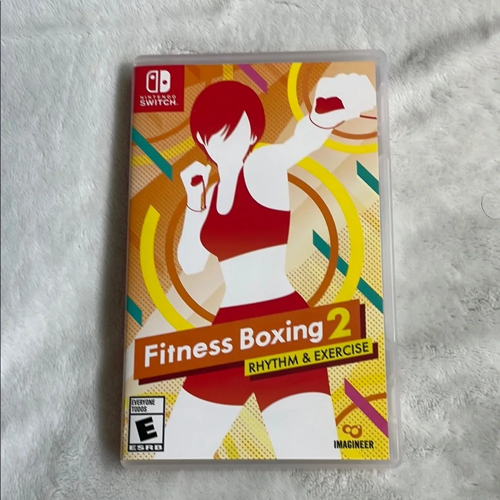 Nintendo Red and Orange Fitness Video Games